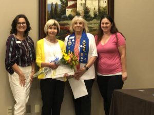 Mary Rountree Inducted by Membership Chair Debbie Goodman