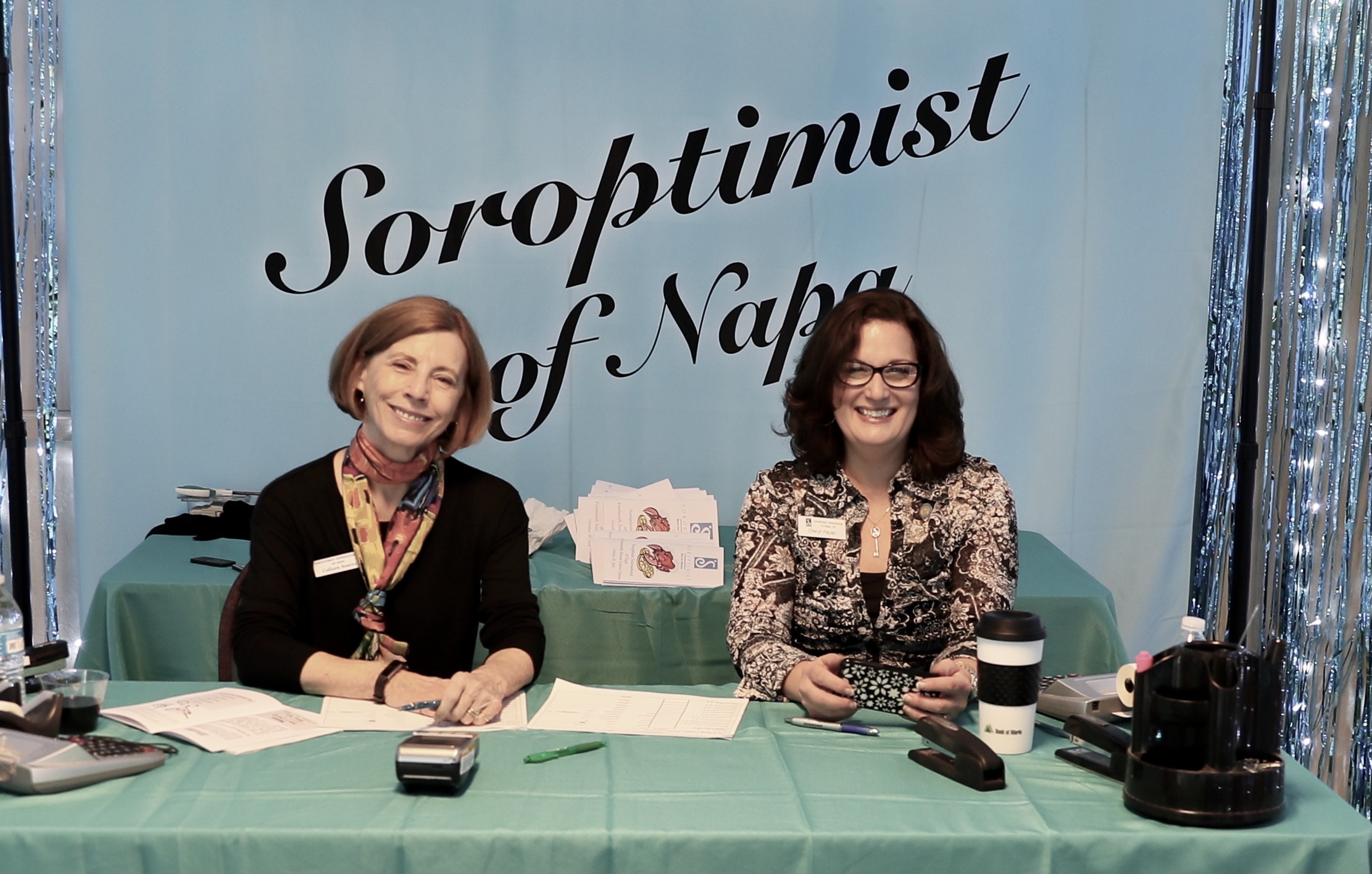 Soroptimists Colleen and Cheryl
